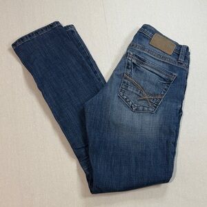 BKE Men's Straight Jeans - Deep Indigo